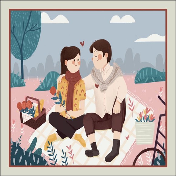 Lagom Studio Accessories - Happy Lover Silk Scarf gift choice!